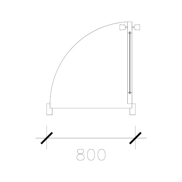 Laminated Door With Frame & Lock (800 mm)