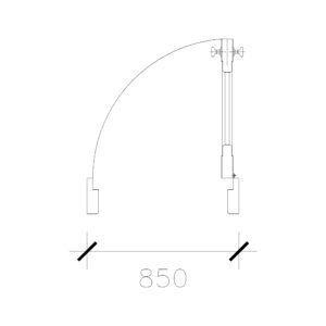 Laminated Door With Frame & Lock (850 mm)