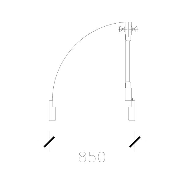 Laminated Door With Frame & Lock (850 mm)