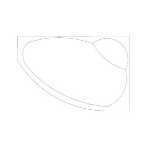 Bath Plan Triangular Oval inside