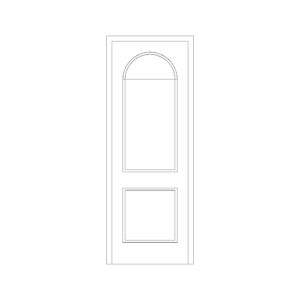 Door with Round Panel