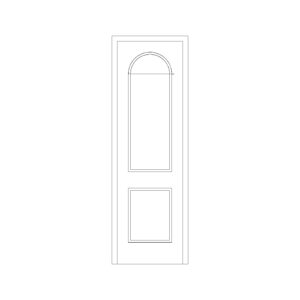 Door with round Lipping