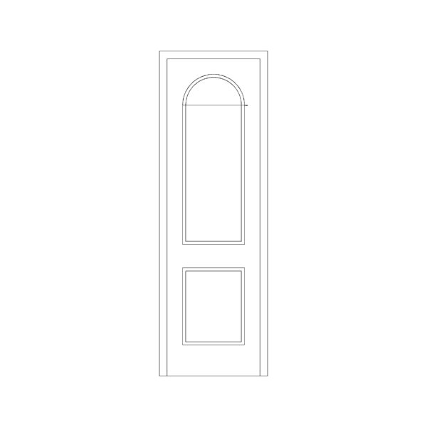 Door with round Lipping