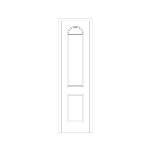 Door with round Lipping