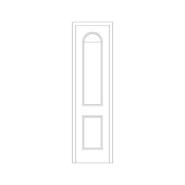 Door with round Lipping