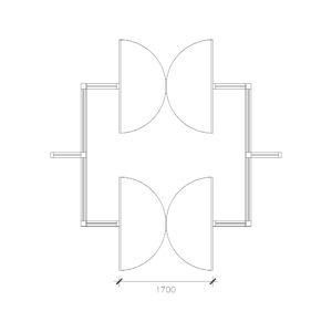 Double Panel BS Swing Vestibule Door