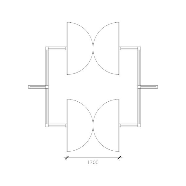 Double Panel BS Swing Vestibule Door