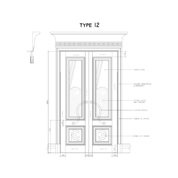 Double Wooden Door