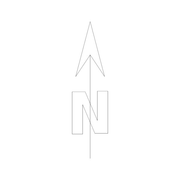 North Arrow Symbol Type 18
