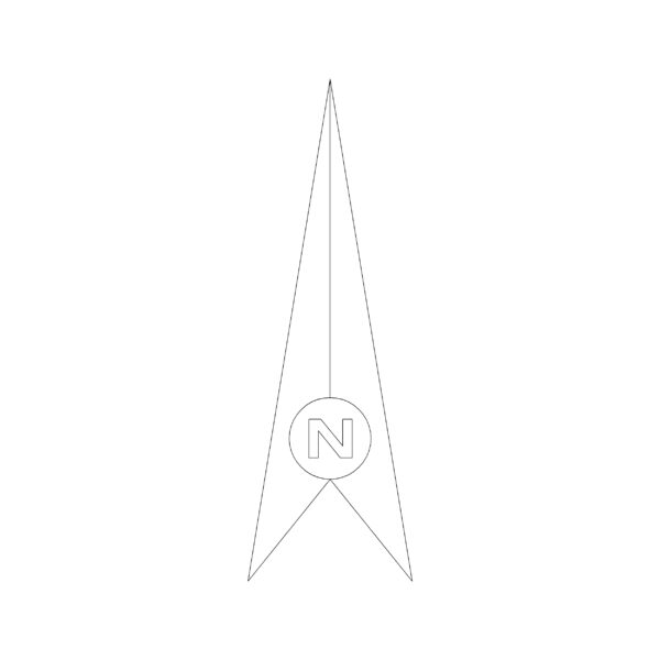 North Arrow Symbol Type 21
