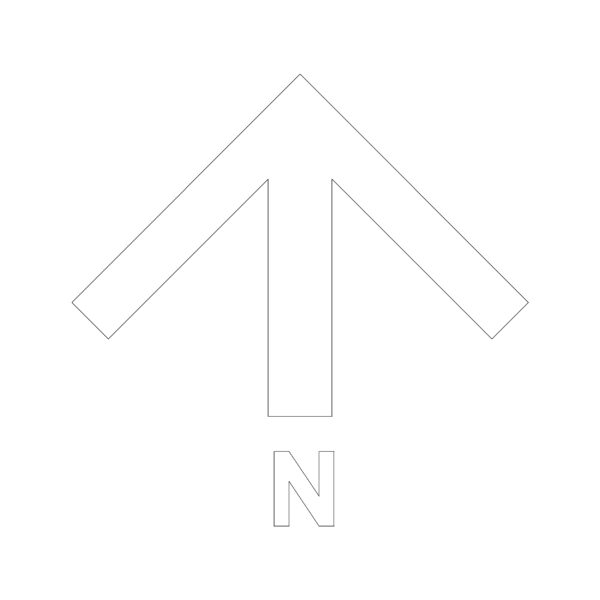 North Arrow Symbol Type 22
