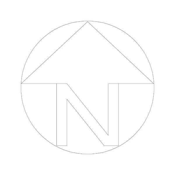 North Arrow Symbol Type 24
