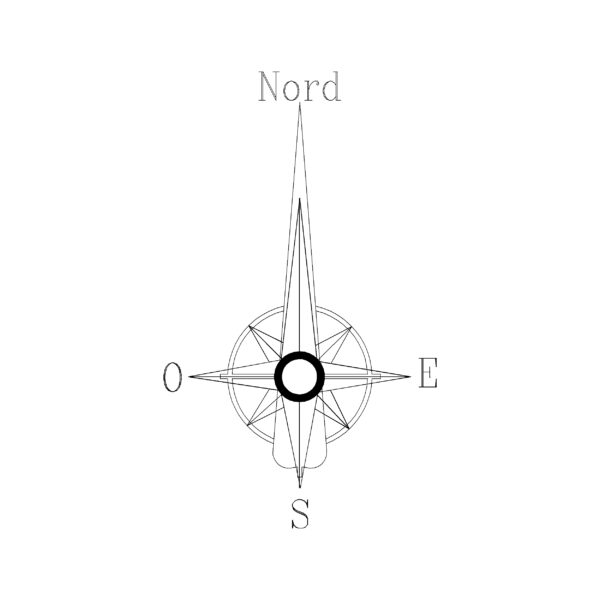 North Arrow Symbol Type 9