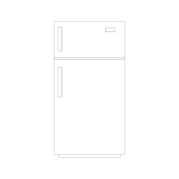 Refrigerator Double Door 750mm