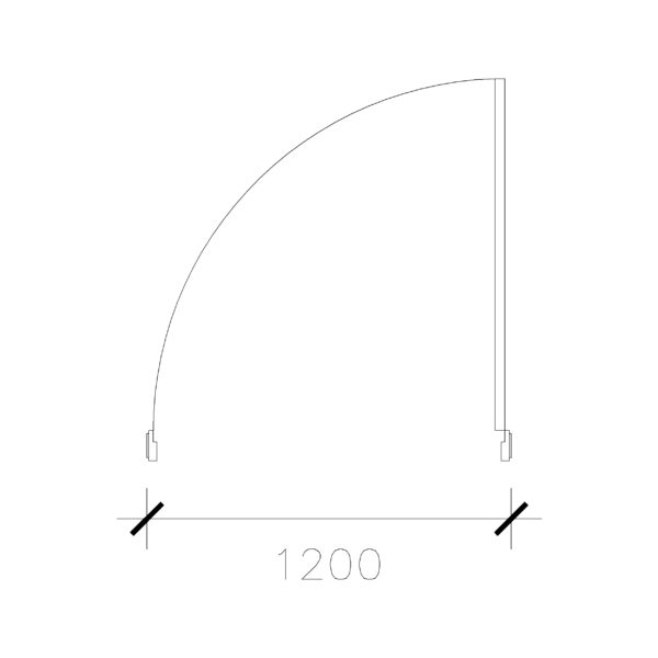 Right Hand Wide Door (1200 mm)