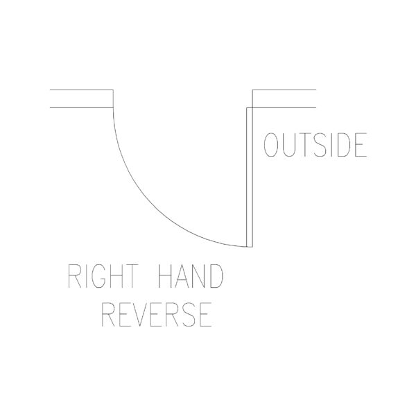 Right Hand Wide Reverse Door (787 mm)