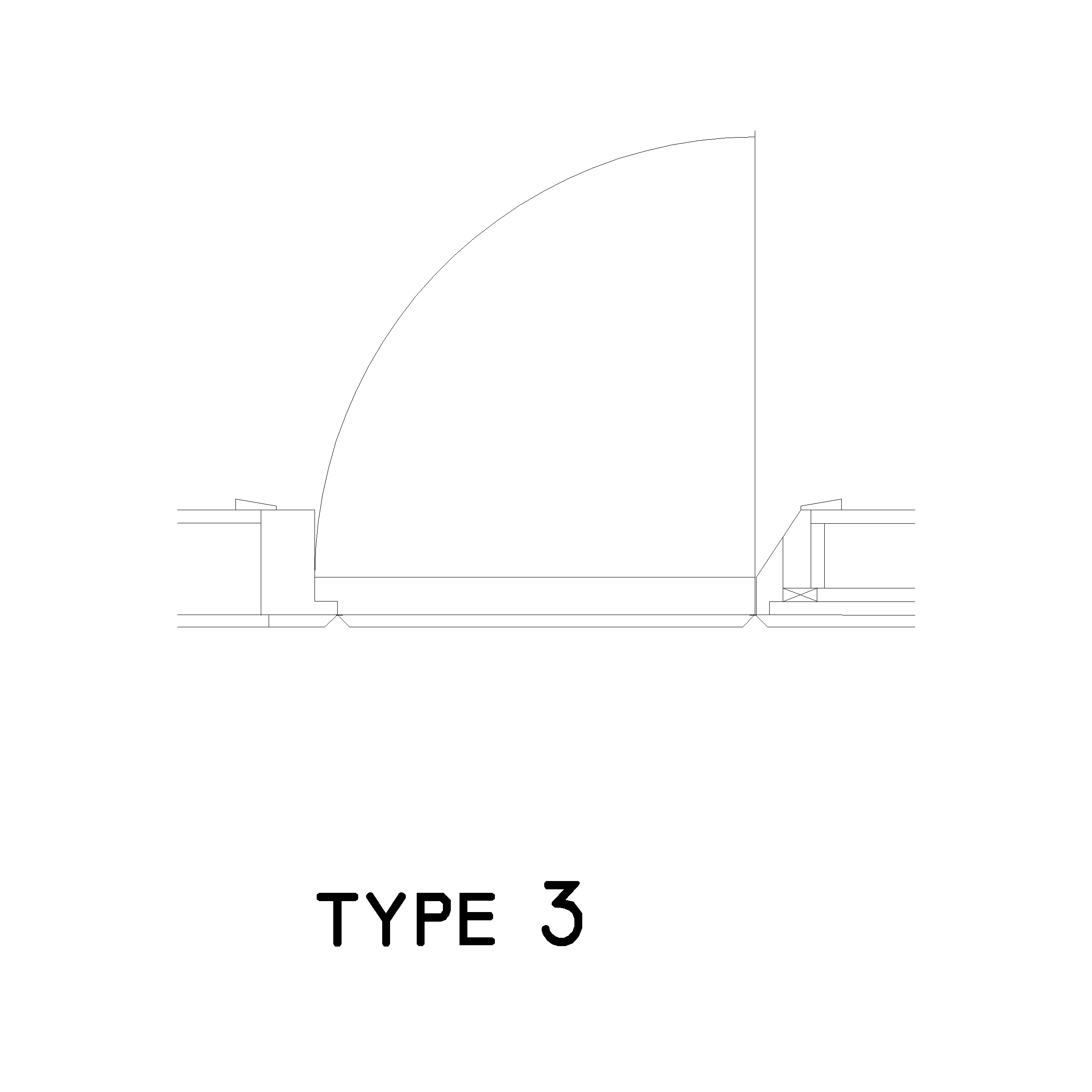 Type 3 Door Plan: 2D Top View Plan - Cadblockdwg