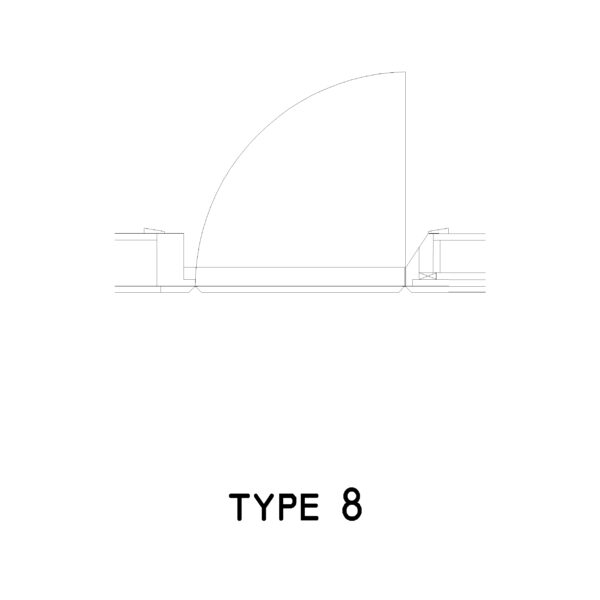 Type 8 Door Plan: 2D Top View Plan - Cadblockdwg