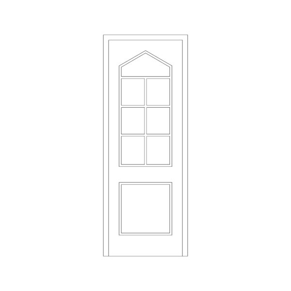 Wooden French Door