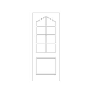 Wooden French Door