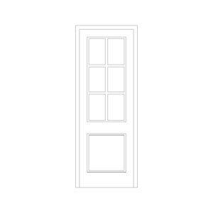 Wooden French Door