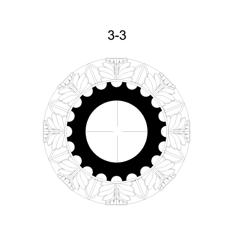 Classical Arch Detail Type 10 : 2D Model - Cadblockdwg