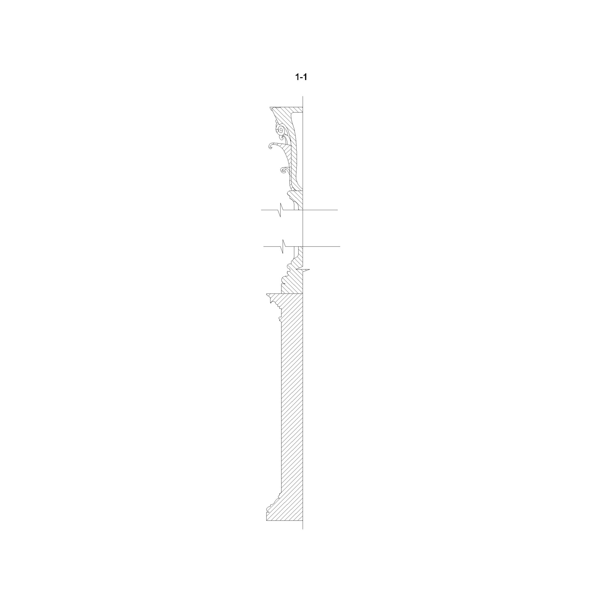 Classical Arch Detail Type 16 : 2D Model - Cadblockdwg