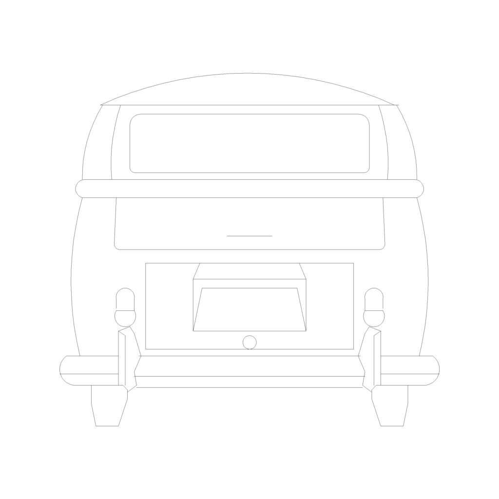 van-back-2d-elevation-cadblockdwg